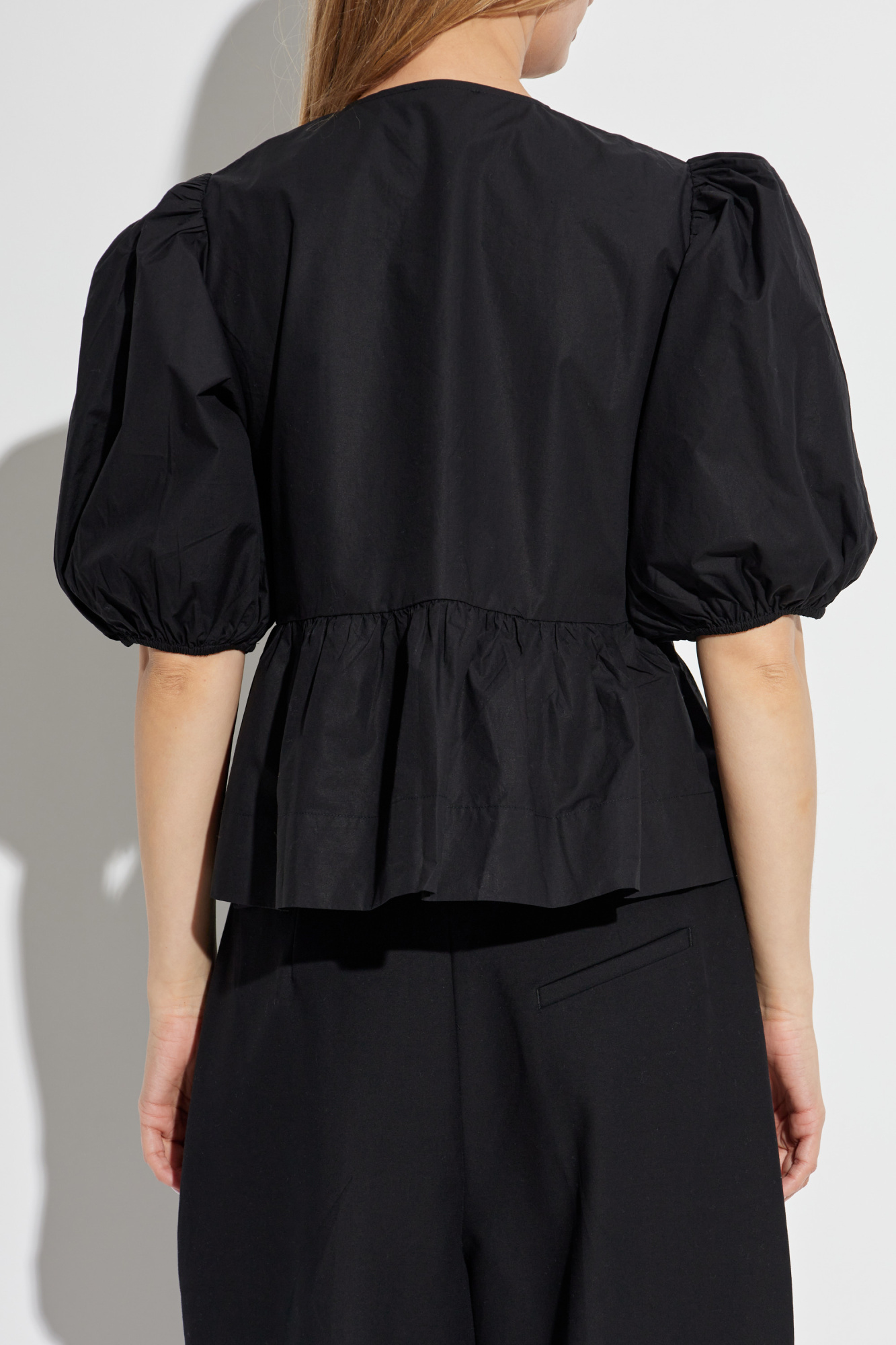 Ganni Top with decorative front ties | Women's | Vitkac